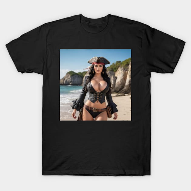 Beautiful Pirate Woman T-Shirt by Ufofilmfest